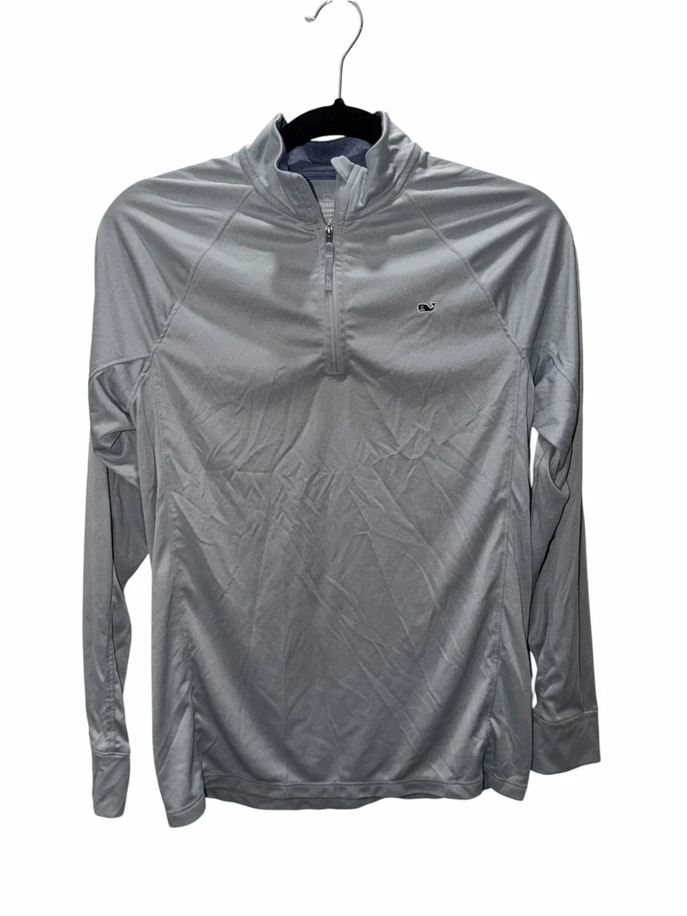 Vineyard Vines Performance Teen Gray Quarter-Zip Pullover Size XL/18